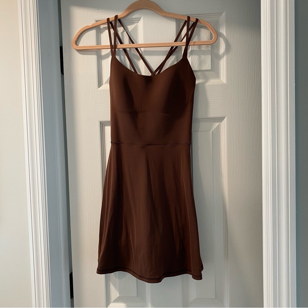 NWT OFFLINE By Aerie Real Me Hold Up! Strappy Athletic Dress